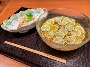 蕎麦割烹　稲田　すだちそば